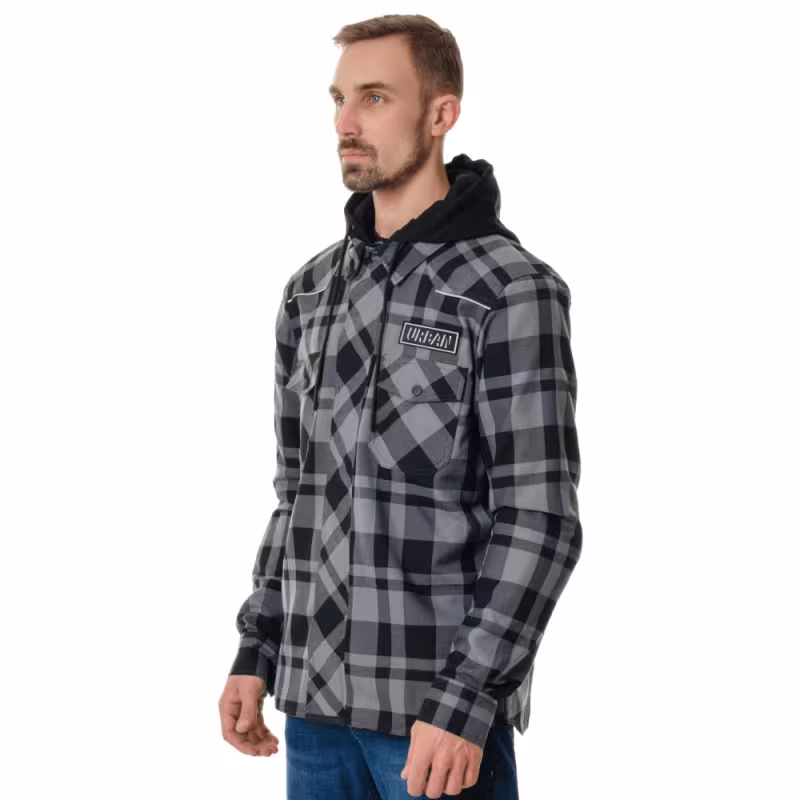 Моторубашка Dragonfly Streetfighter Grey с защитой 2024, серый, размер L