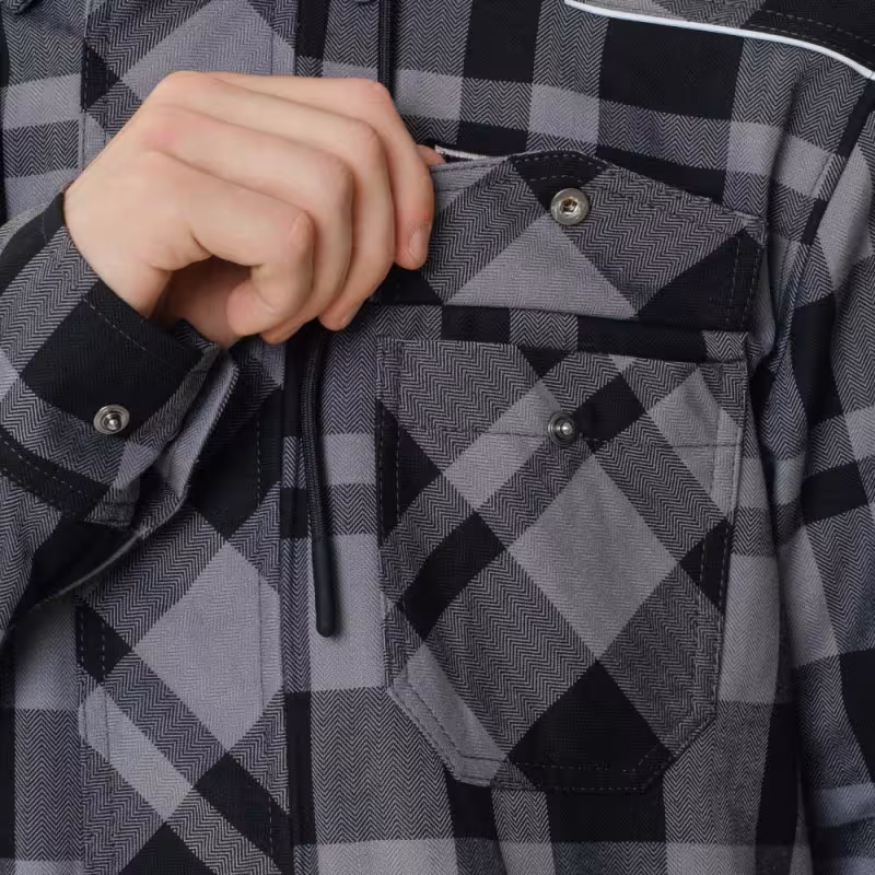 Моторубашка Dragonfly Streetfighter Grey с защитой 2024, серый, размер L