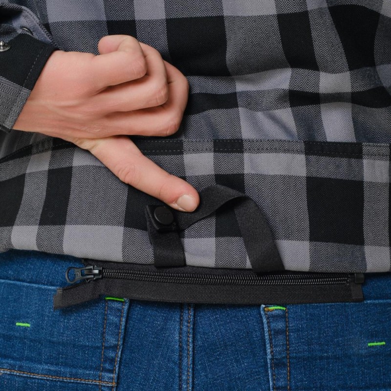 Моторубашка Dragonfly Streetfighter Grey с защитой 2024, серый, размер L