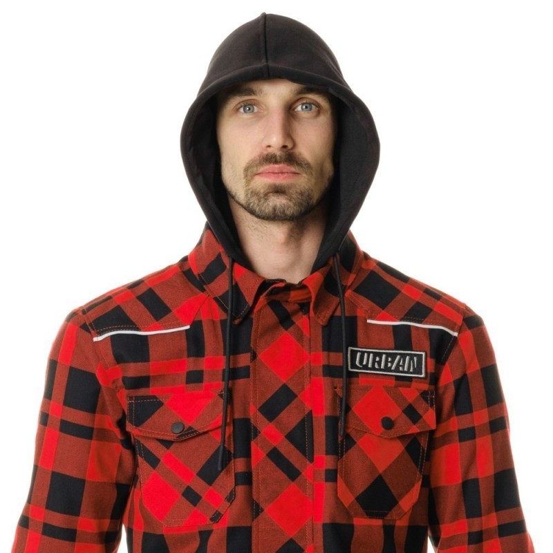 Моторубашка Dragonfly Streetfighter Red с защитой 2024, красный, размер L