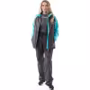 Костюм женский Dragonfly Active 2.0 Graphite - Blue 2023, мембрана DFTEX, черный/синий, размер S, 164 см