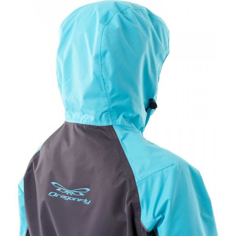 Костюм женский Dragonfly Active 2.0 Graphite - Blue 2023, мембрана DFTEX, черный/синий, размер M, 170 см