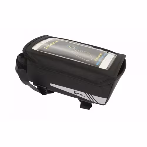 Велосумка на раму Klonk УТ00024145 с отделением для смартфона, черный