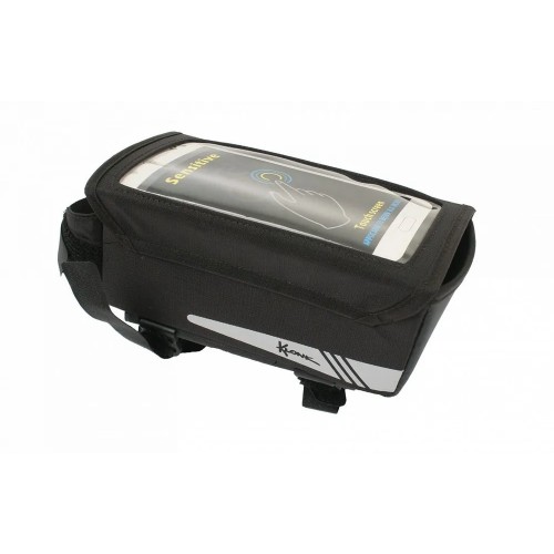 Велосумка на раму Klonk УТ00024145 с отделением для смартфона, черный