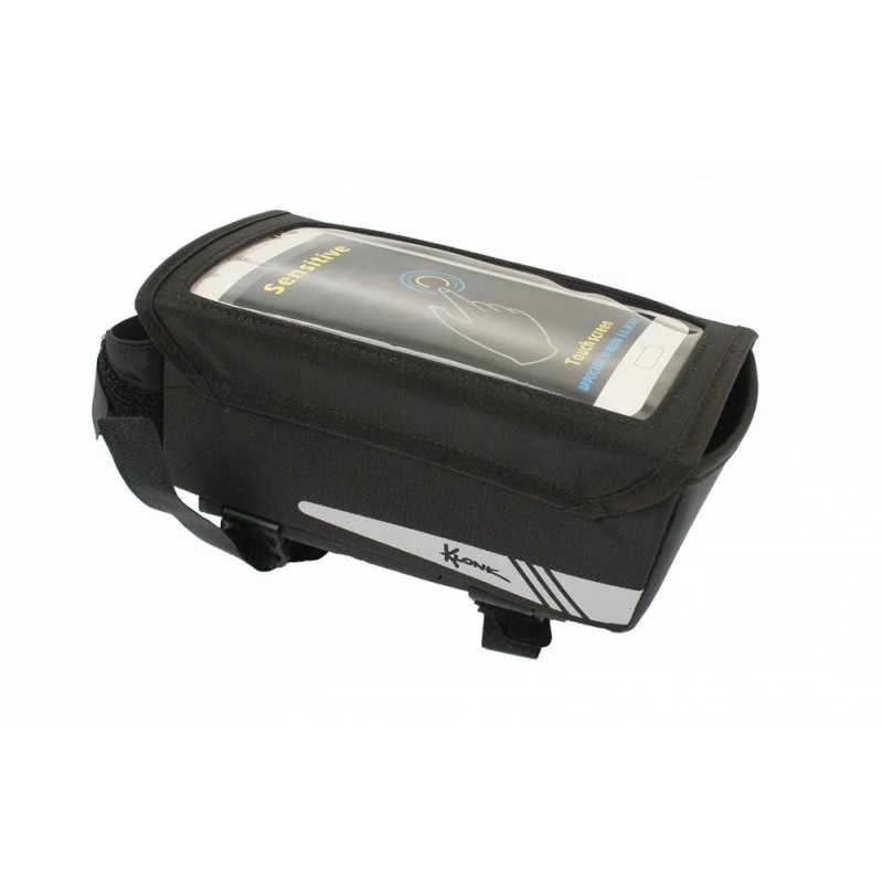 Велосумка на раму Klonk УТ00024145 с отделением для смартфона, черный