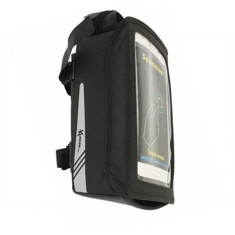 Велосумка на раму Klonk УТ00024145 с отделением для смартфона, черный