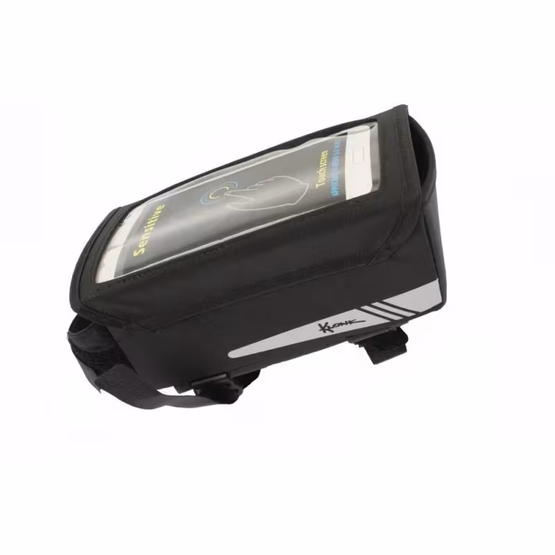 Велосумка на раму Klonk УТ00024145 с отделением для смартфона, черный