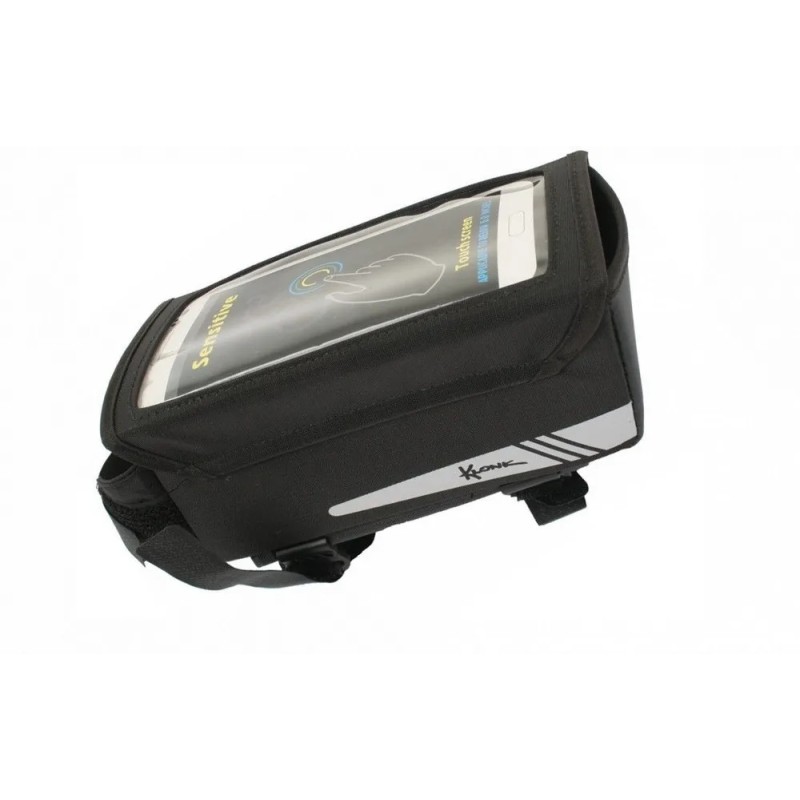 Велосумка на раму Klonk УТ00024145 с отделением для смартфона, черный