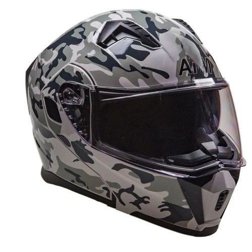 Мотошлем AiM JK906S, камуфляж, размер XL