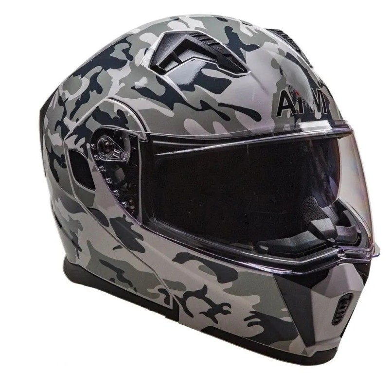 Мотошлем AiM JK906S, камуфляж, размер XL