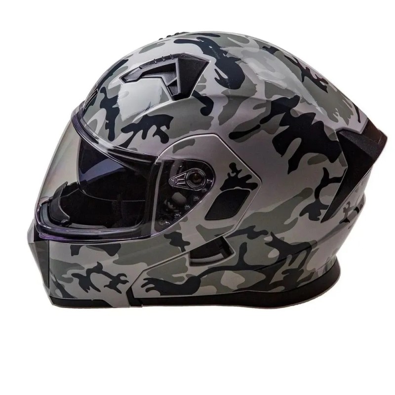 Мотошлем AiM JK906S, камуфляж, размер XL