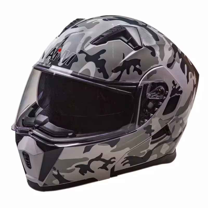 Мотошлем AiM JK906S, камуфляж, размер XL