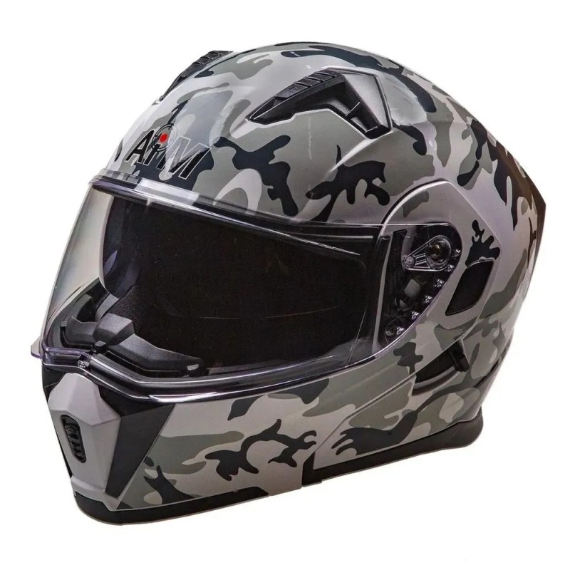 Мотошлем AiM JK906S, камуфляж, размер XL