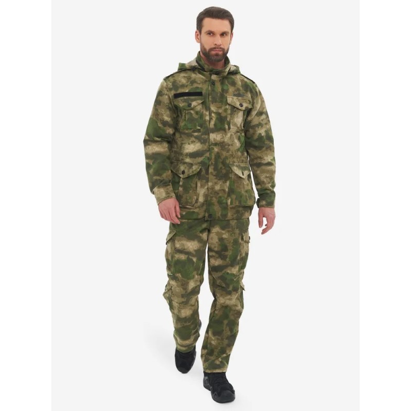 Костюм рыболовный мужской Huntsman (Восток) Крафт, ткань смесовая, малахит, размер 52-54, 182-188 см