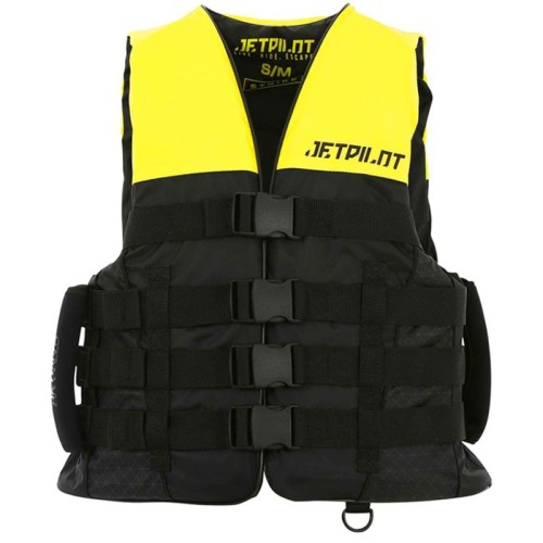 Жилет защитный мужской для водного спорта JetPilot Strike ISO 50N Nylon w. Super Grip, размер 2XL/3XL (европейский размер), желтый/черный