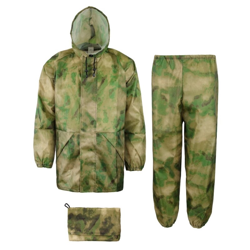 остюм-дождевик мужской Элементаль, оксфорд, камуфляж, размер 48-50