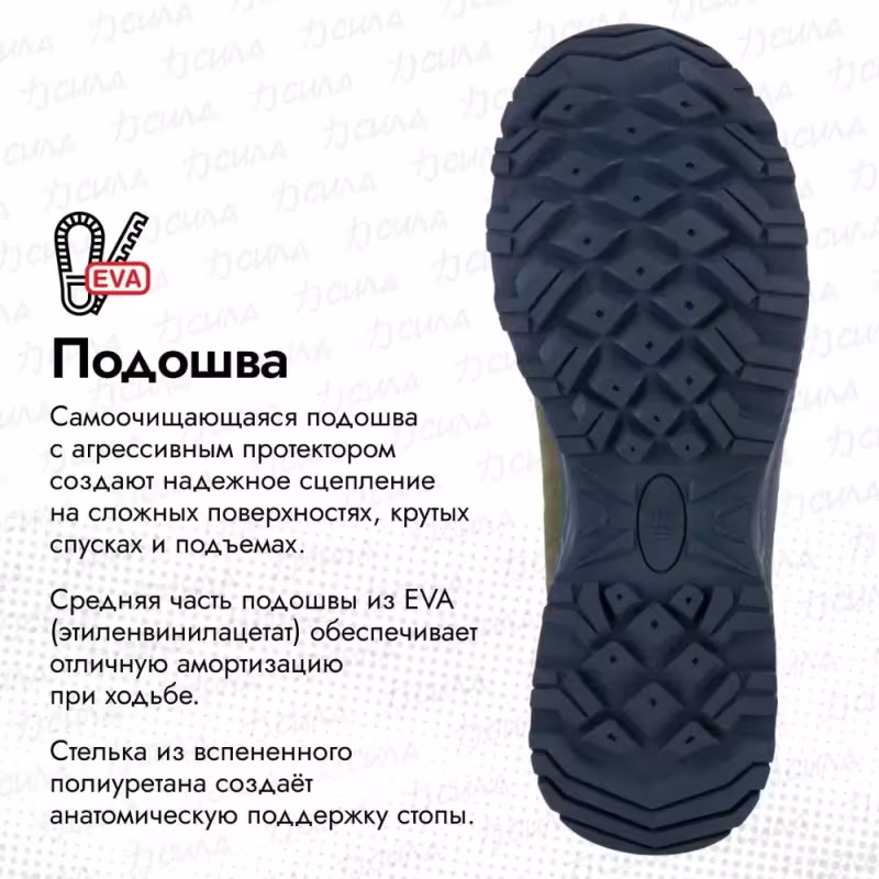 Ботинки мужские треккинговые Finntrail Track 5172 Khaki, хаки, размер 41