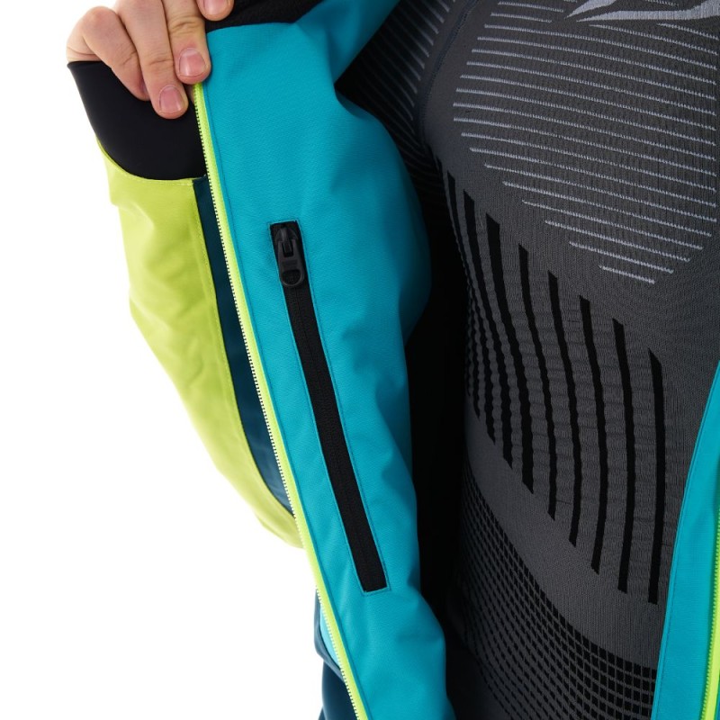 Комбинезон мужской Dragonfly Extreme 2.0 Blue/Yellow/Green, Dftex, голубой/желтый/зеленый, размер KL, 176 см