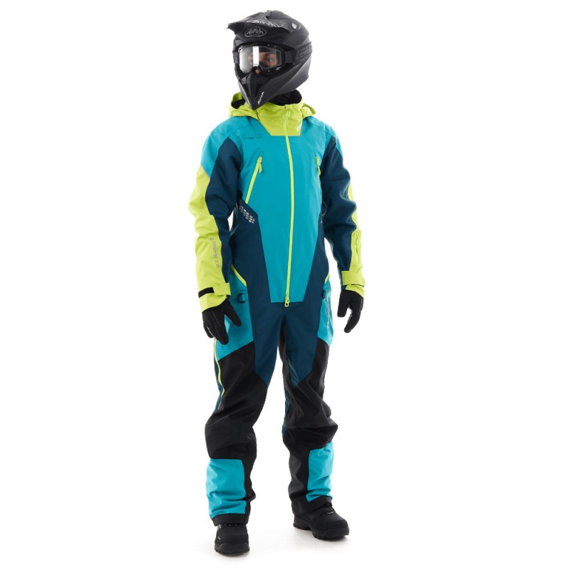 Комбинезон мужской Dragonfly Extreme 2.0 Blue/Yellow/Green, Dftex, голубой/желтый/зеленый, размер KL, 176 см