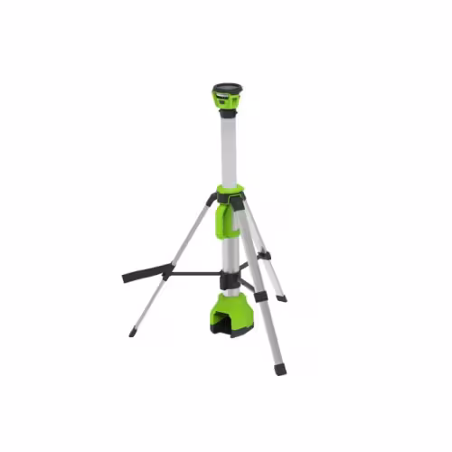 Светильник-мачта светодиодный аккумуляторный Greenworks G24WLS, 1500 ЛМ, зеленый (без АКБ и ЗУ)