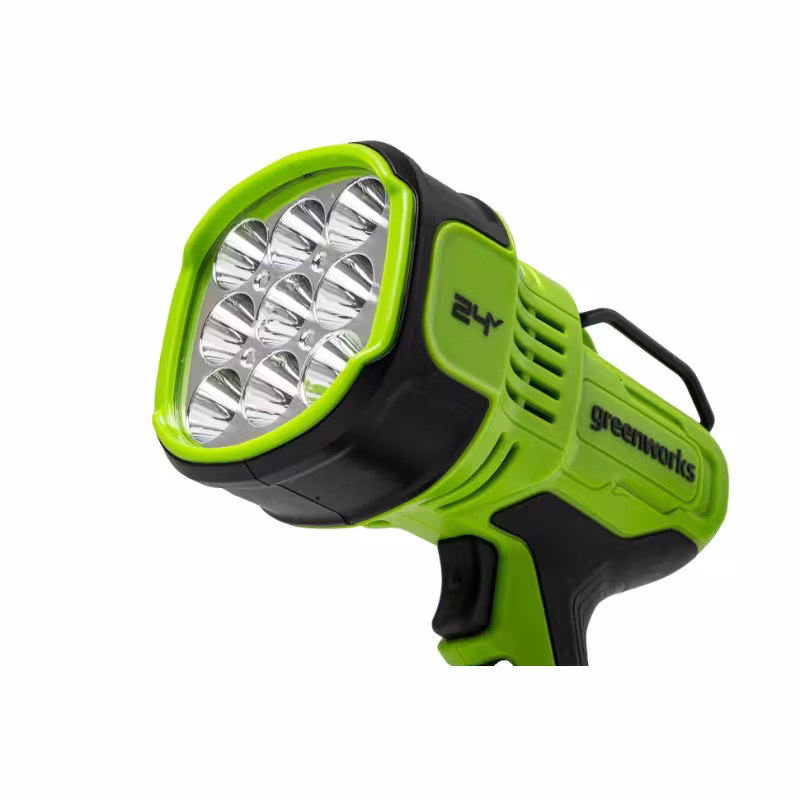 Прожектор аккумуляторный Greenworks G24SL, 3000 Лм, зеленый