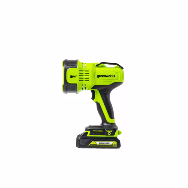Прожектор аккумуляторный Greenworks G24SL, 3000 Лм, зеленый