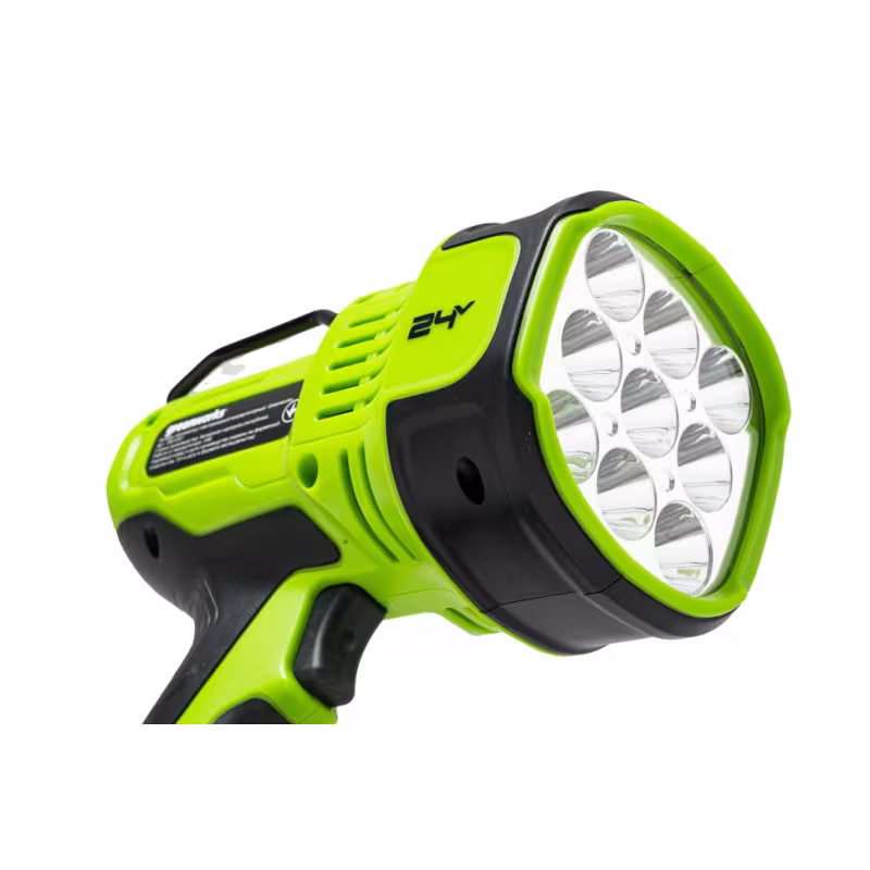 Прожектор аккумуляторный Greenworks G24SL, 3000 Лм, зеленый