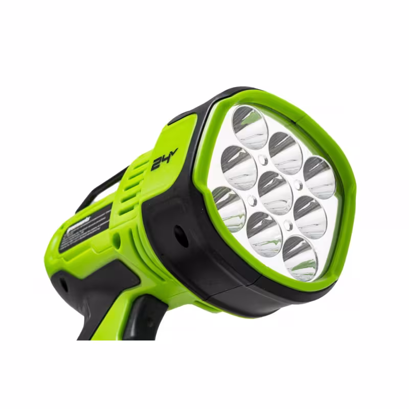 Прожектор аккумуляторный Greenworks G24SL, 3000 Лм, зеленый