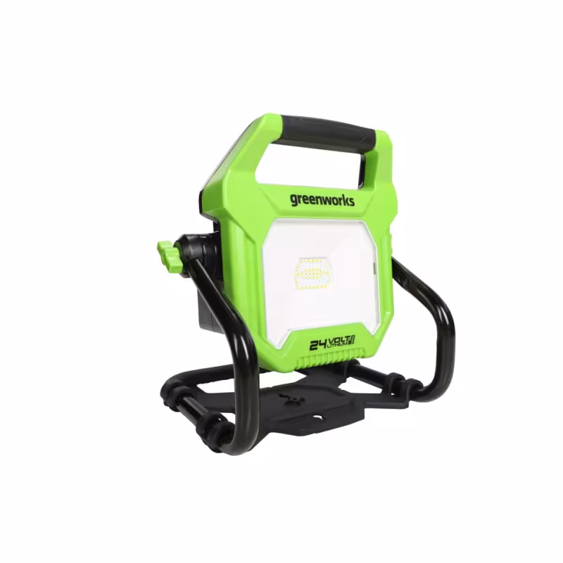Прожектор светодиодный Greenworks G24WL, 2000 Лм, зеленый