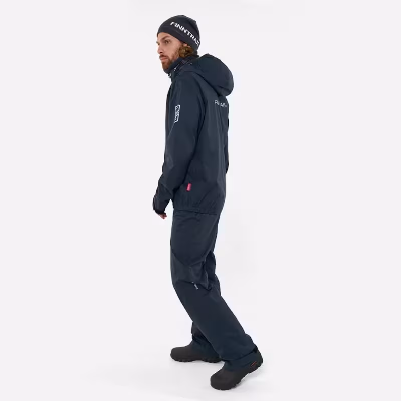 Костюм мужской Finntrail Outdoor suit 3445 DarkGrey, мембрана Hard-Tex, серый, размер 58-60 (XXL), 185-195 см