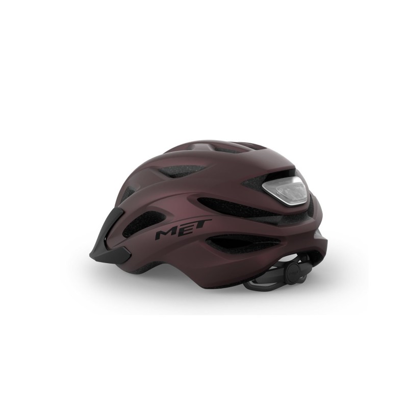 Велошлем Met Crossover Burgundy, бордовый/черный, размер XL, 60-64 см