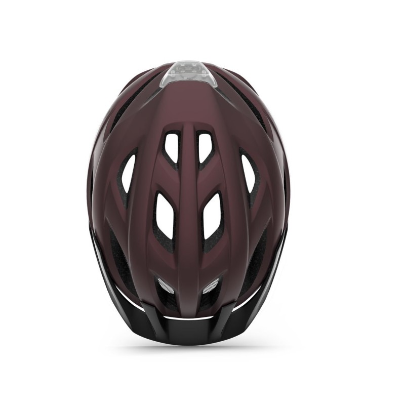 Велошлем Met Crossover Burgundy, бордовый/черный, размер XL, 60-64 см