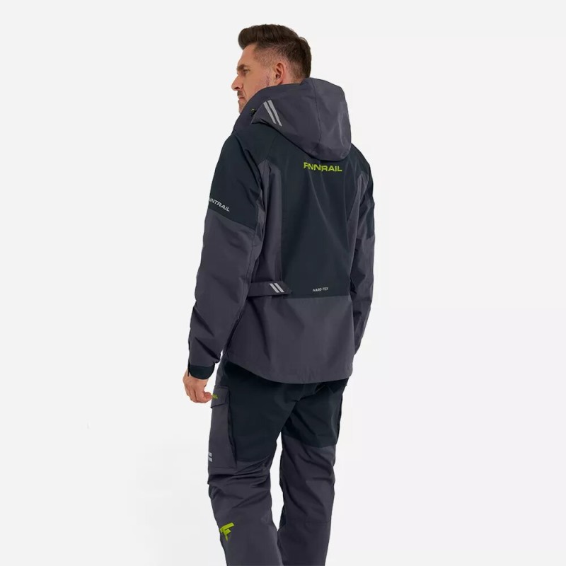 Костюм мужской Finntrail GT 3465 Graphite, мембрана Hard-Tex, серый, размер 48-50 (M), 170-180 см