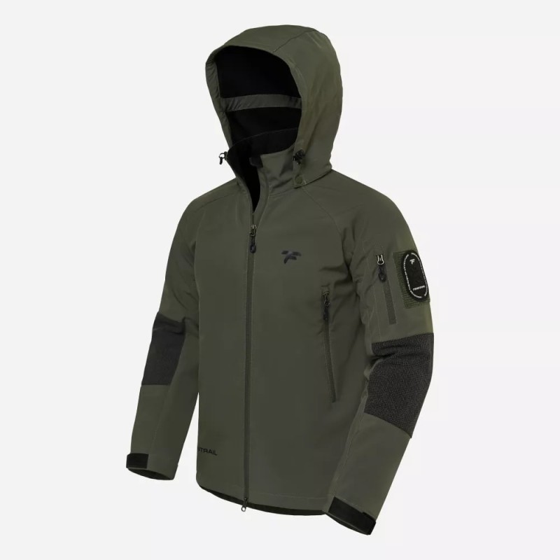 Куртка мужская Finntrail Tactic 1323 khaki, ткань Софтшелл, хаки, размер XL, 180-190 см