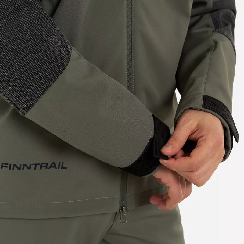 Куртка мужская Finntrail Tactic 1323 khaki, ткань Софтшелл, хаки, размер XL, 180-190 см