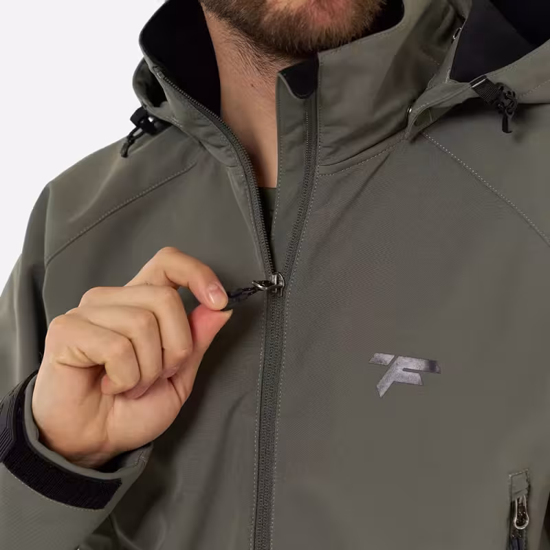 Куртка мужская Finntrail Tactic 1323 khaki, ткань Софтшелл, хаки, размер 54-56 (XL), 180-190 см