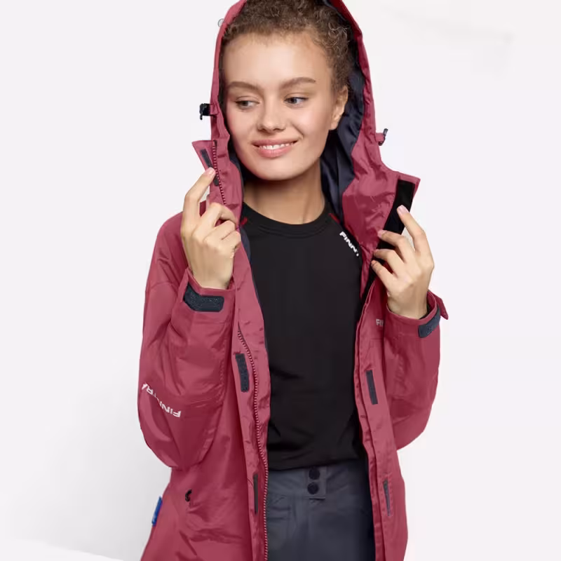 Костюм женский Finntrail Sierra 3450 Berry, мембрана Hard-Tex, розовый, размер 42-44 (XS), 155-165 см