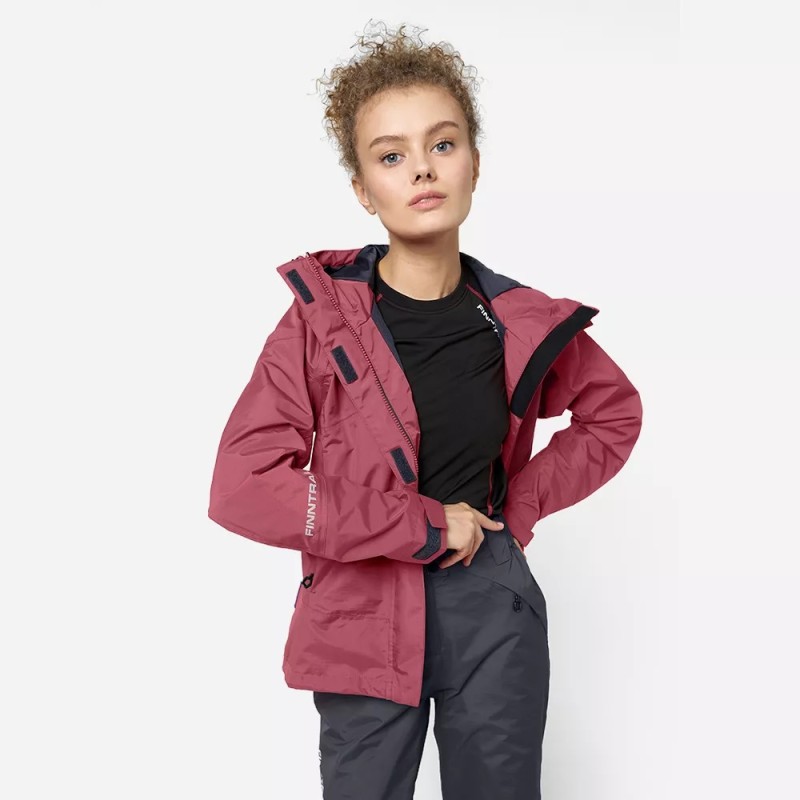 Костюм женский Finntrail Sierra 3450 Berry, мембрана Hard-Tex, розовый, размер 42-44 (XS), 155-165 см