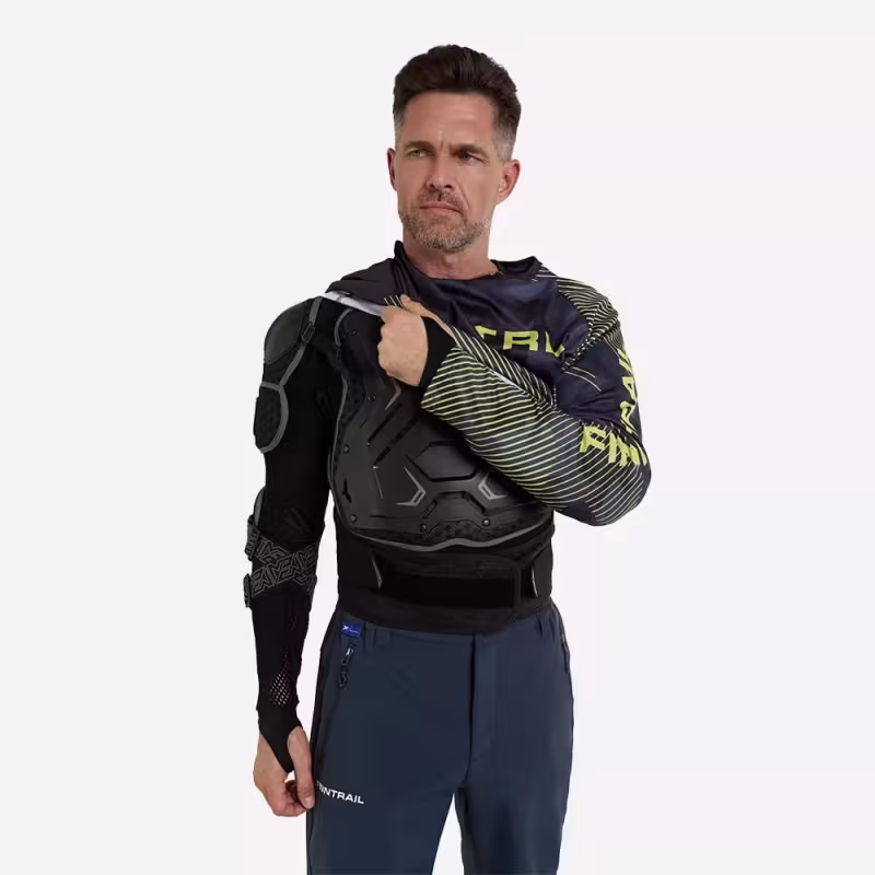 Джерси мужское Finntrail Gravity 6603 Graphite, ткань полиэстер/хлопок, черный, размер 48-50 (M), 170-180 см