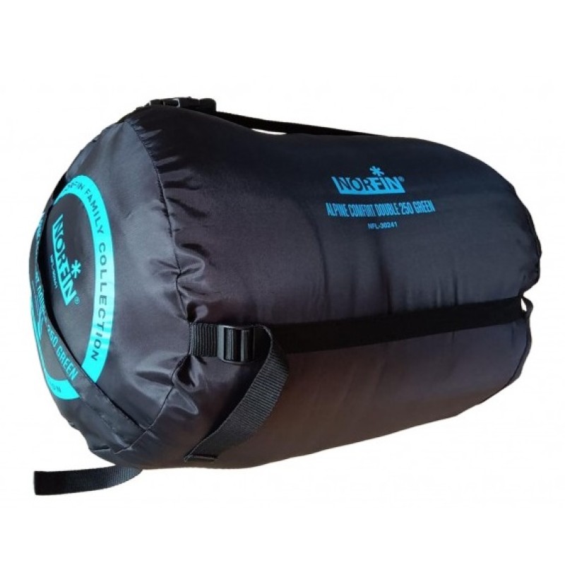 Мешок спальный Norfin Alpine Comfort Double 250, зеленый (до +5)