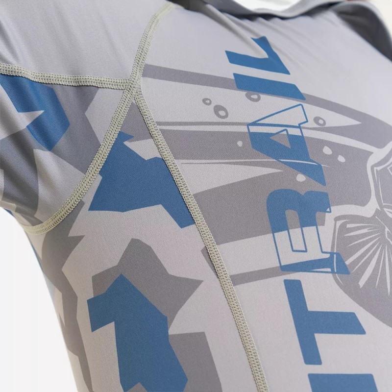 Лонгслив мужской Finntrail Wave Big Fish 6609 Grey, полиэстер, серый, размер 42-44 (XS), 160-170 см