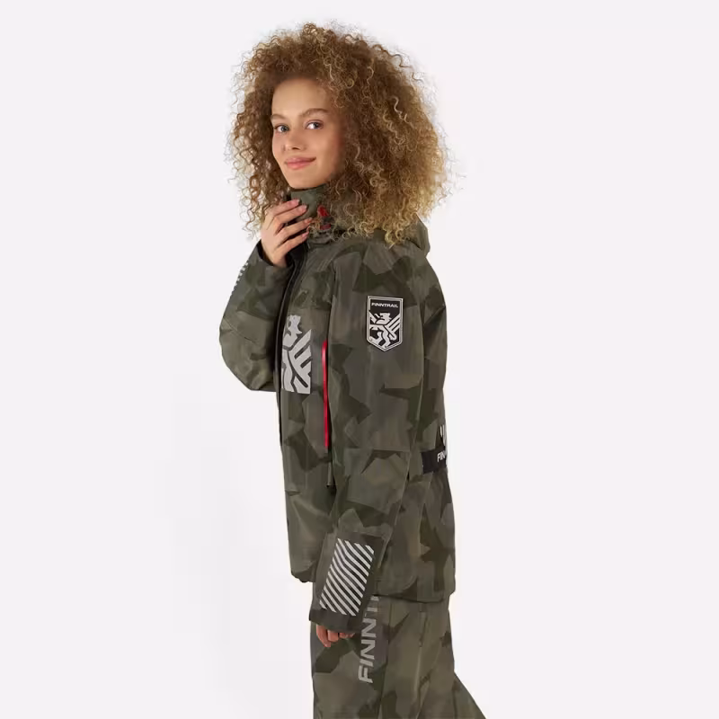 Куртка женская Finntrail Rachel 6455 CamoShadowGreen, мембрана Hard-tex, камуфляж, размер 48-50 (L), 170-180 см
