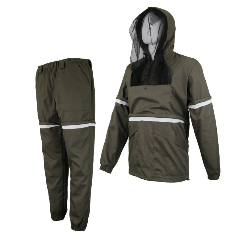 Костюм антимоскитный с ловушками Элементаль, ткань Twill, хаки, размер 52-54, 182-188 см