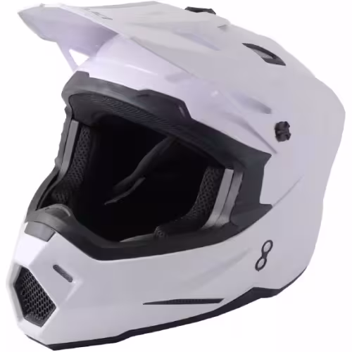Мотошлем Ataki JK801 Solid, белый глянцевый, размер ХL