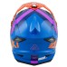 Мотошлем Ataki JK801 Valor, синий/оранжевый/розовый глянцевый, размер S