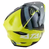 Мотошлем Ataki JK802 Valor HI-Viz, желтый/серый/ глянцевый, размер S