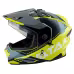 Мотошлем Ataki JK802 Valor HI-Viz, желтый/серый/ глянцевый, размер XL