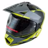 Мотошлем Ataki JK802 Valor HI-Viz, желтый/серый/ глянцевый, размер XL