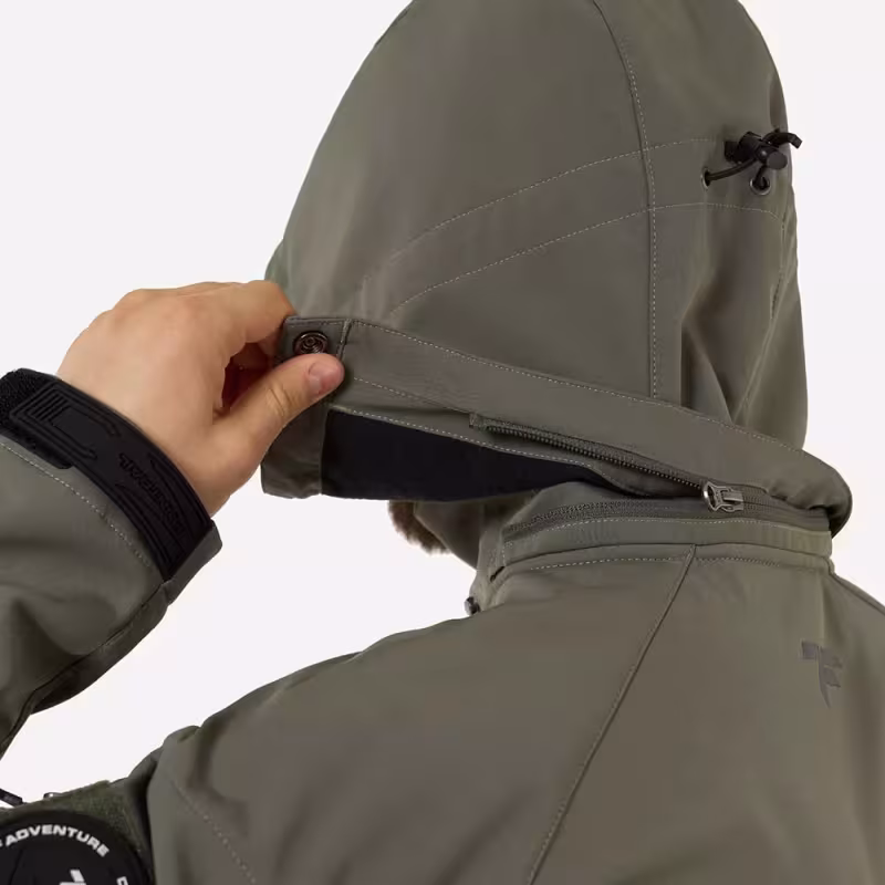 Куртка мужская Finntrail Tactic 1323 khaki, ткань Софтшелл, хаки, размер 50-52 (L), 175-185 см