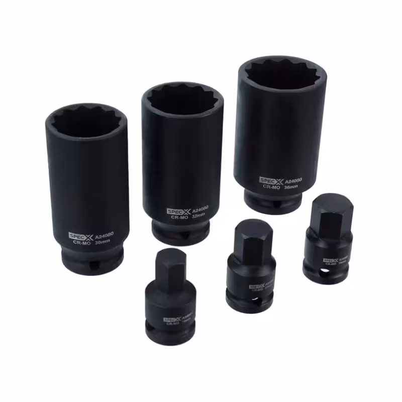 Набор торцевых головок для приводных валов SpecX A24080, 6 предметов